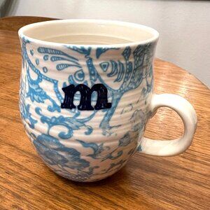 Anthropologie monogram mug, M